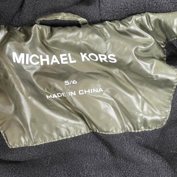 Michael Kors Big Boys Heavy Weight Puffer Jacket , Dark Green - Picture 5 of 6